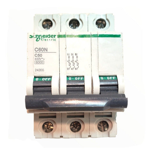 Schneider C60N C Tripolar Circuit Breaker 50A 0