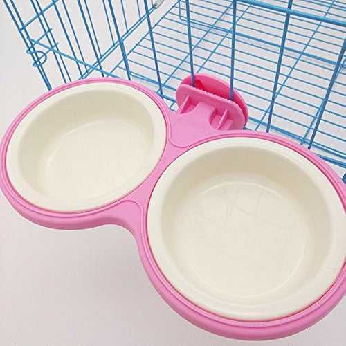 DotPet Pet Durable Bowl Cage Bowl, Pet Food Water Removable Bowls W 4