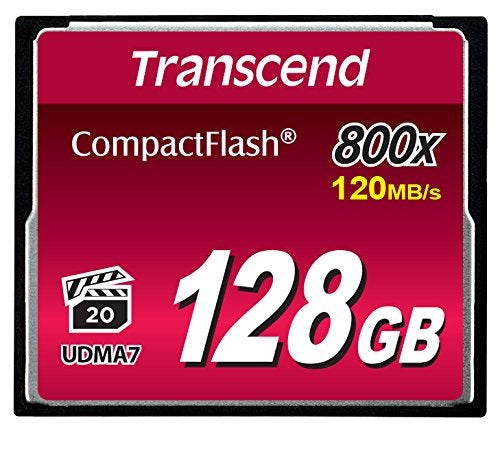 Transcend 128GB CompactFlash Memory Card 800x 0