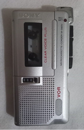 Grabador Periodista Sony M-860v Clear Voice Microcassette 1