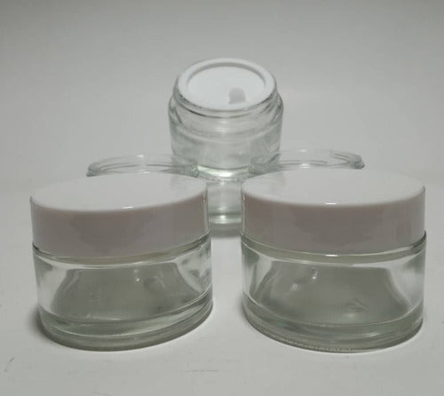 Impofra Glass Pot 20g 20cc Transparent with Lid Pack of 10 Units 1