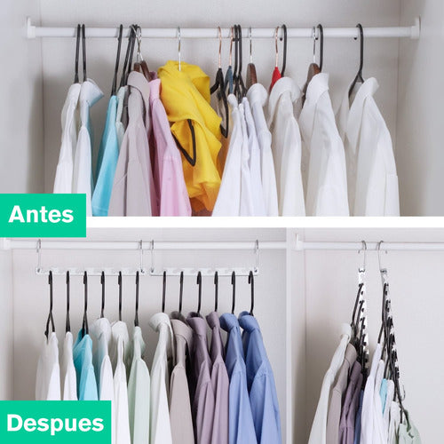 Morshop Space-Saving Organizer Hangers - Holds Up to 12 Garments 6