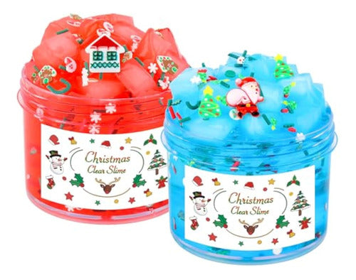 3 Years and Up Christmas Gelatin Slime Cube Pack of 2 0