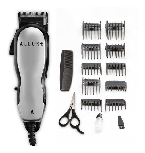 Allure Professional Kit Barber Machine + Hair Dryer + Hair Straightener 3