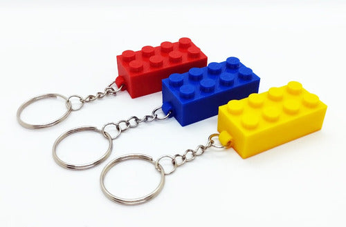 Building Block Keychain x 10 Units 3D Printed 1