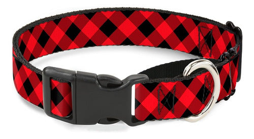 Buckle-Down Dog Collar Martingale Buffalo Check Diagonal N 0