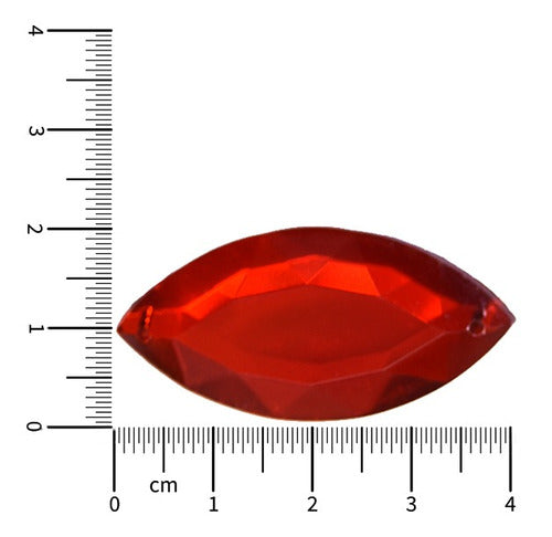 Tu Costurero Online Faceted Acrylic Gem for Sewing Elongated 20x40 - 100 Units 1