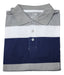 Men's Premium Imported Striped Cotton Polo Shirt in Special Sizes 32