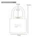 Premium 75mm Golden Lockers Padlock with 3 Keys 3