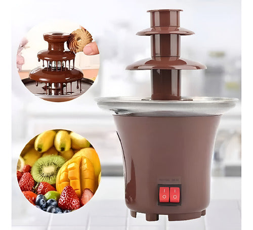 Mini Fuente Chocolate  Acero Inoxidable 220v 3 Niveles 1