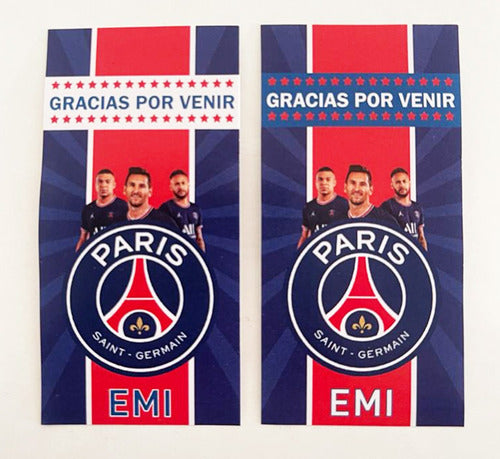 Stickers Bolsitas Gracias Por Venir X30 Paris Saint Germain 3