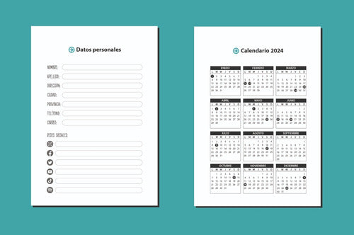 PDF Printable Agenda 2024 with Appointment Schedules 1