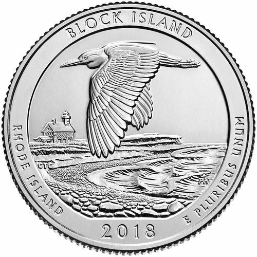 United States - 25 Cents - Year 2018 - Block Island 1