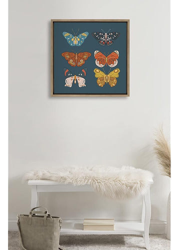 Kate Y Laurel Sylvie Free Wings Framed Canvas Wall Art Por O 1