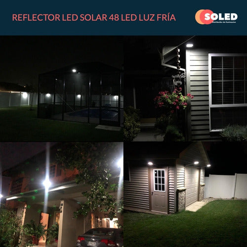 Soled Solar LED Floodlight 48 LEDs Cold Light 2