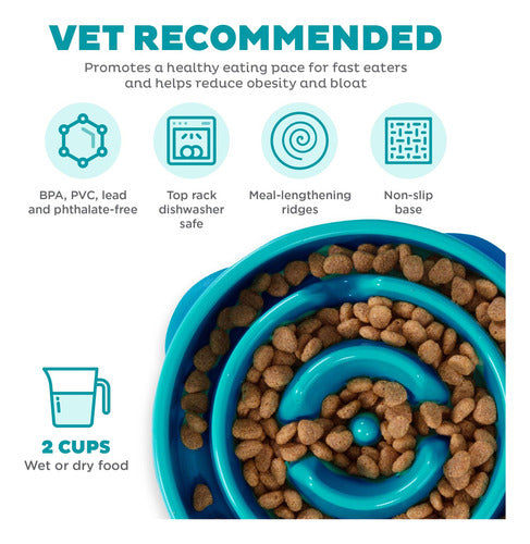 Outward Hound Fun Feeder Bowl for Preventing Canine Bloat 2