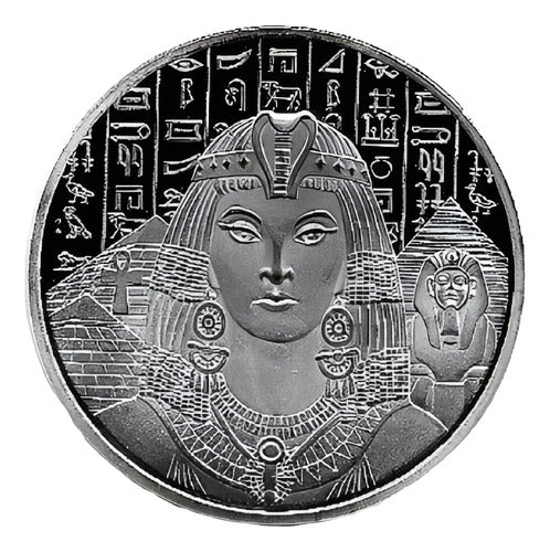 Fk Medalla Egipto Cleopatra Esfinge Ojo Ra Piramides 40 M M. 0