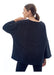 Suteki Women's Oversized Vampire Sleeve Sweatshirt with Round Neck 2