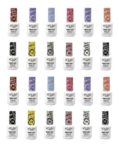 24 Esmaltes Semipermanentes Color X15 Ml Anush 0