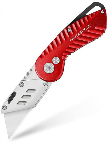 Cutter Trincheta Cuerpo Metalico Fantasticar - Rojo 0