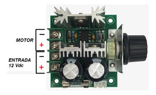 Regulador Variador Motor Cooler Led Fan Turbina 12v 10a 1