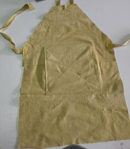 Leather Welding Apron with Lead Rubber Reinforcement 3