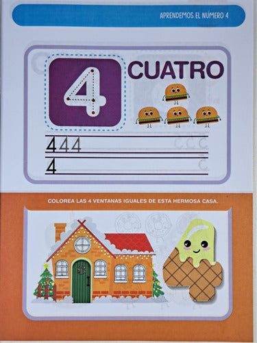 Brainy Kids Aprendemos Los Numeros - Libro Infantil De Aprestamiento 3