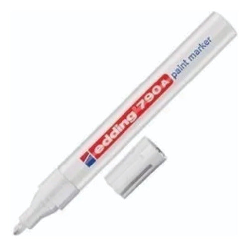 Marcador Edding 790a -blanco 2-4 Mm Paint Marker X5 Unidades 0