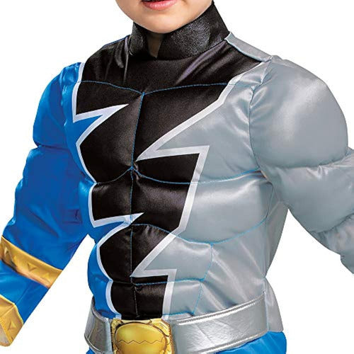 Disfraz De Power Ranger Azul Para Niños Pequeños, Traje Ofic 2