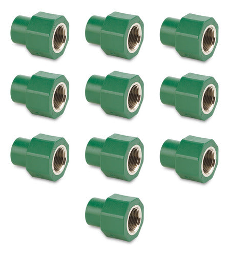 Set of 10 Female 25mm x 1/2" Tigre Thermofusion Pipes 0