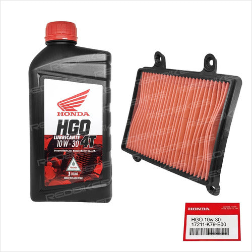 Honda Kit Service XR 190 Original Air Oil Filter M1 0