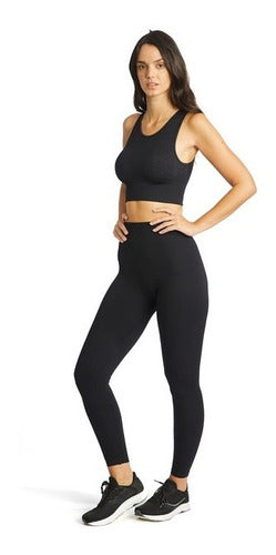 Reves Long Morley Inside Out Loki Women's Yoga Sports Leggings - Olivos 2