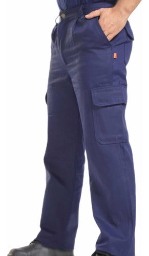 Roca Work Cargo Pants in Blue 1