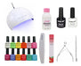 UV LED 36W Nail Lamp + 4 UV/LED Polishes + Base + Top Coat + Accessories x12u 0