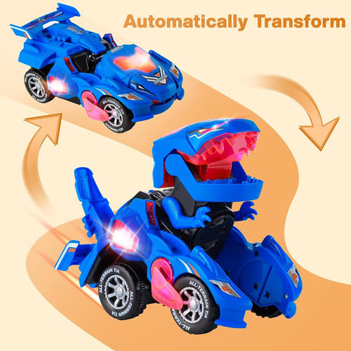 MoDuer Dinosaur Toys for Kids: Transforming Car Toy 2