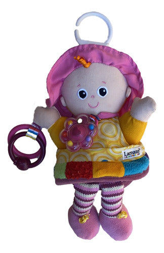 Muñeca Emily Lamaze Colgante Con Sonajero Y Texturas 0