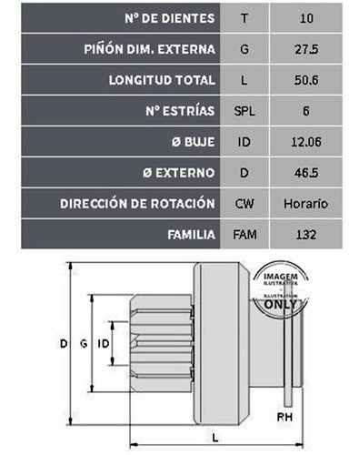 Bendix Mercedes Benz 190/Ssang Yong 10D/6E 1