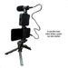 Netmak Streaming Blog Kit Tripod LED Light Microphone Vlog 6