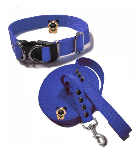 De Perros con Onda Dog Collar + 3 Mts Reinforced Leash for Walks and Play 0