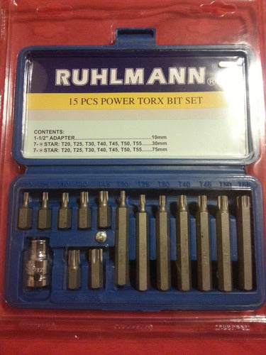 Juego Puntas Torx 15 Piezas Ruhlmann Zona Norte 1