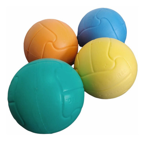 10 Pelotas Goma Espuma 15cm De Diámetro Handball Futbol 0