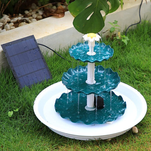 ~? Fuente De Baño Solar Para Pájaros Amztime, Baño Para Pája 4