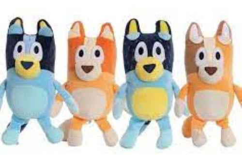 Bluey and Bingo Plush X4 Complete Family Set with Free Shipping 1