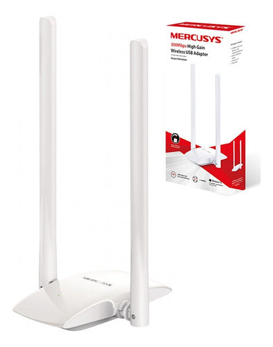 Adaptador Usb Wifi 300mbps Inalambrico 5dbi Doble Antena® 0