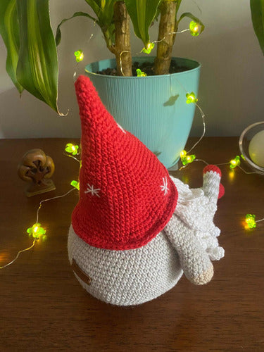 Pequemau Gnomo Navideño Tejido A Crochet Amigurumi 5