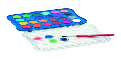 Giotto Watercolor Set X 24 Colors + Brush + Free Children's Book 1