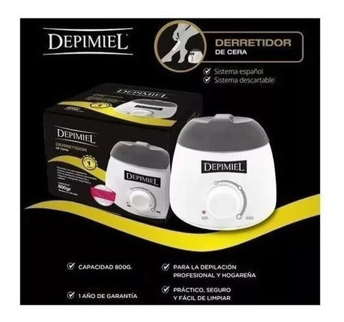 Depimiel Electric Wax Warmer for Professional and Home Waxing with 800g Wax + 800g Pearl Wax 2