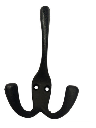 Ferrejido Triple Black Rustic Wall Hook 2