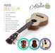 Pyle Spruce Wood Soprano Ukulele Spruce Face 2