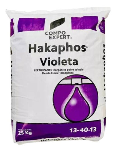 Fertilizante Hakaphos Violeta 13-40-13 Enraizamiento 500gr 0